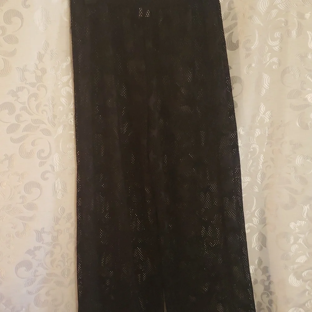 Sand & Spirit NWT black mesh with stars size medium beach pants